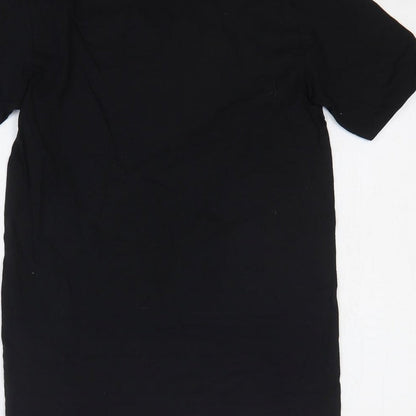 Womens UK Size S Gildan Black Basic T-Shirt