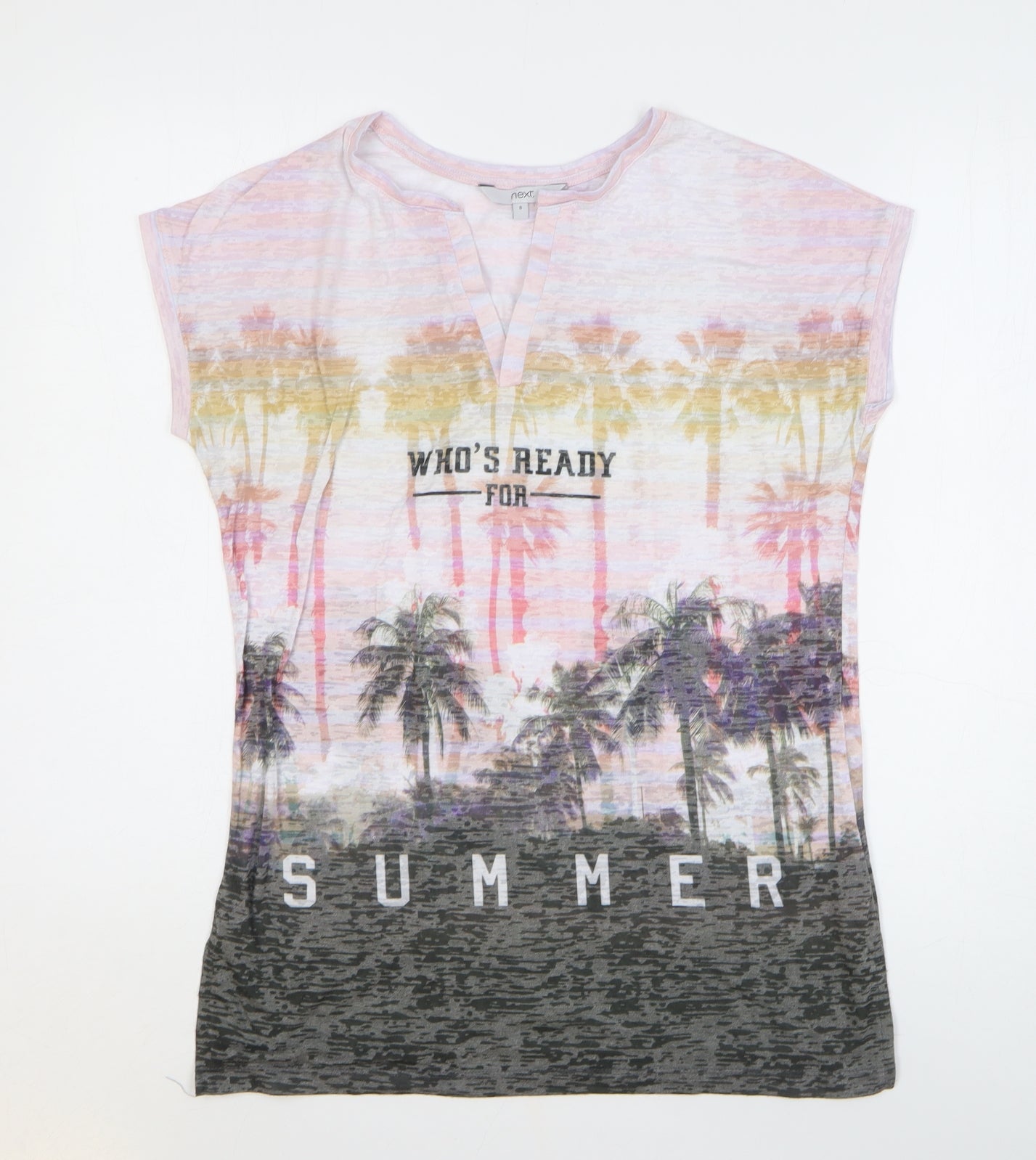 Womens UK Size 8 NEXT Multicoloured Basic Tank