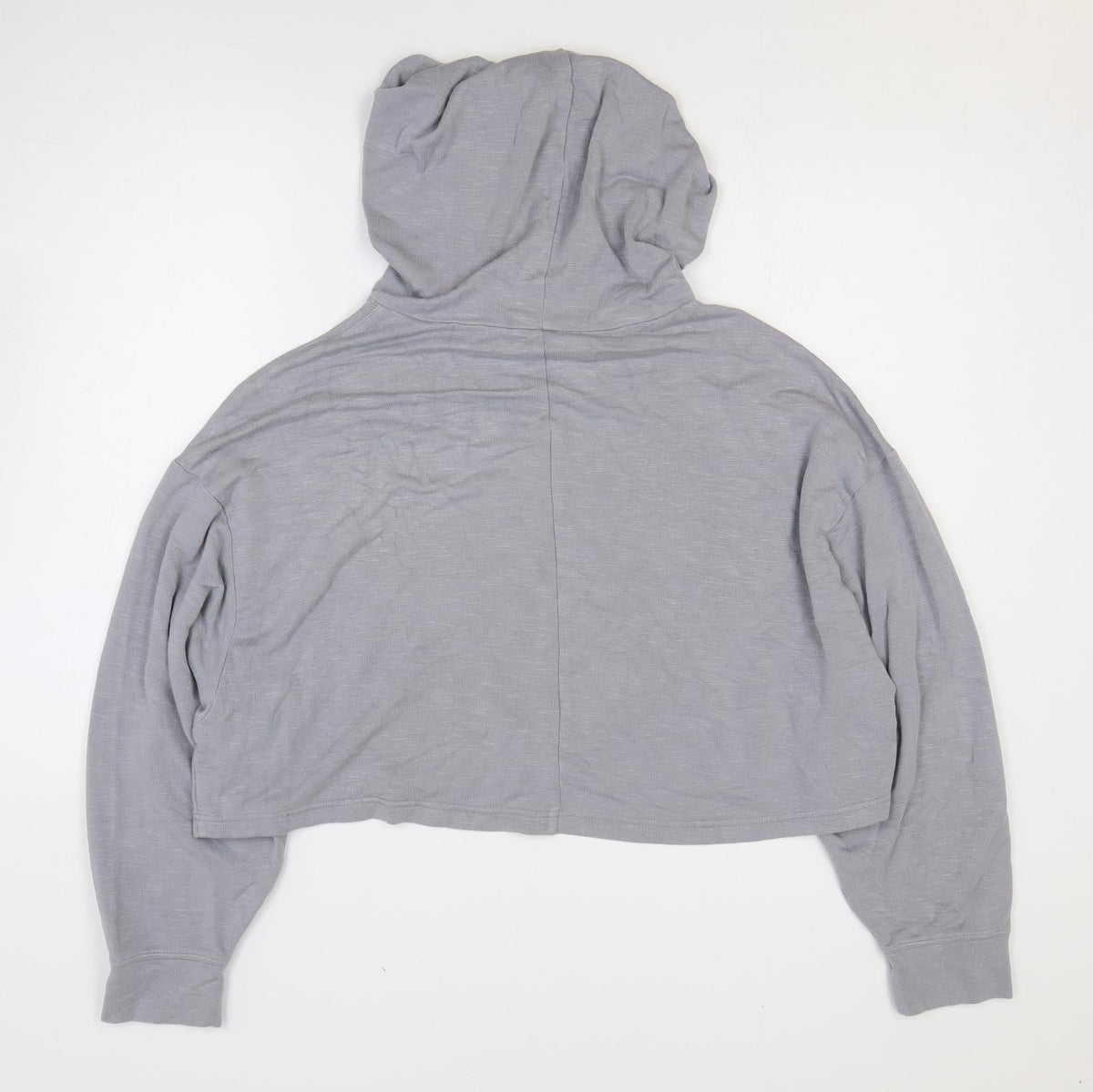 Fabletics Womens Grey Cotton Pullover Hoodie Size S Pullover - Cropped