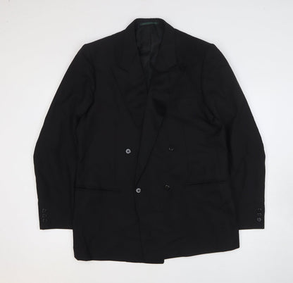 Mens UK Size 42 Dunn & Co Regular Black Suit Jacket