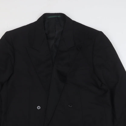 Mens UK Size 42 Dunn & Co Regular Black Suit Jacket