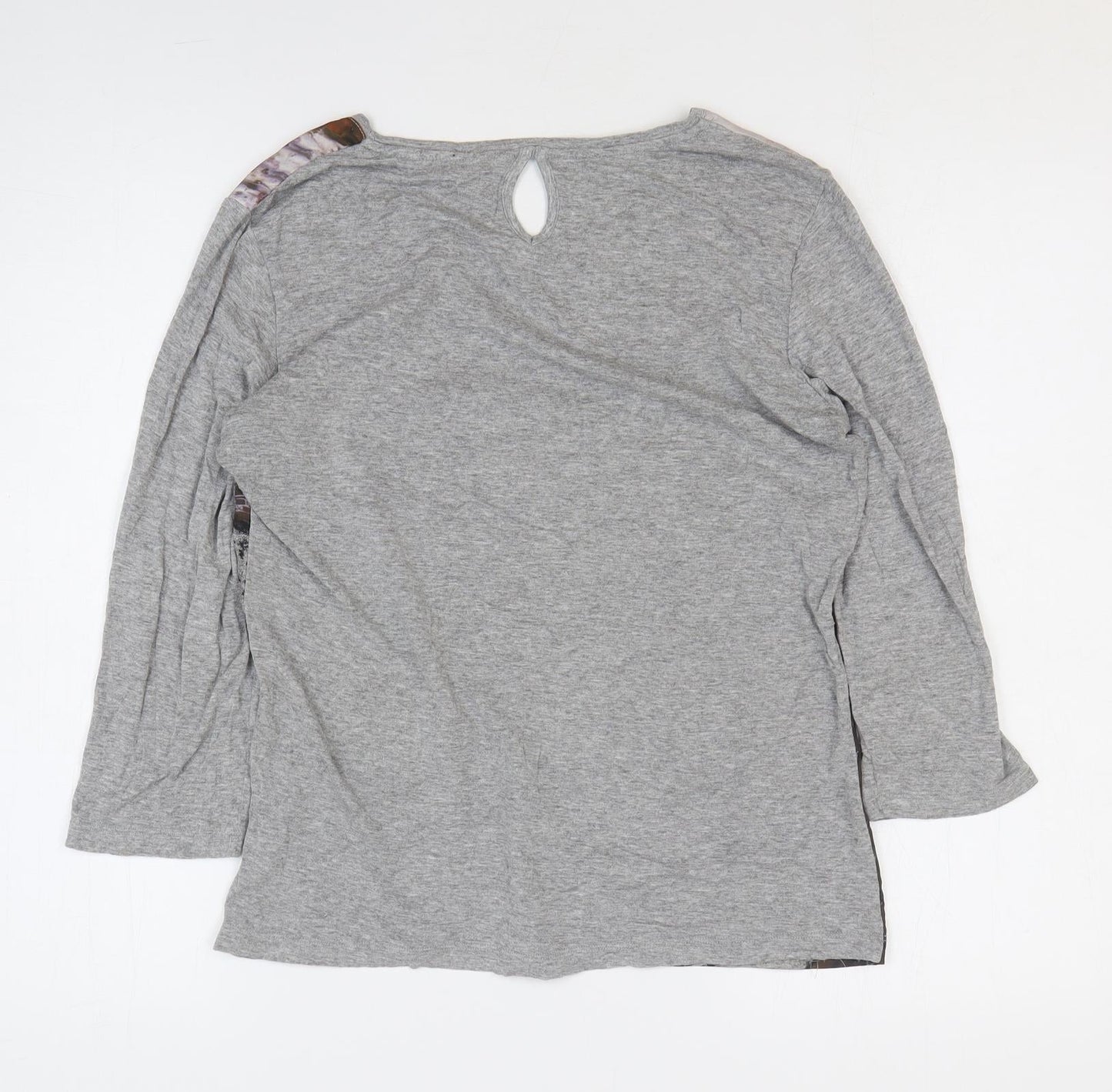 Alexara Womens Multicoloured Cotton Basic T-Shirt Size 10 Round Neck