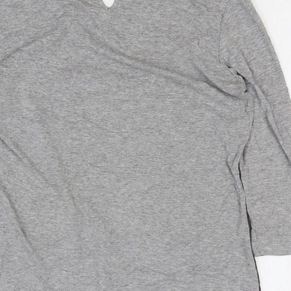 Alexara Womens Multicoloured Cotton Basic T-Shirt Size 10 Round Neck