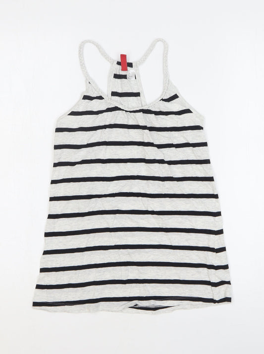 Womens UK Size 4 H&M Grey Basic Tank