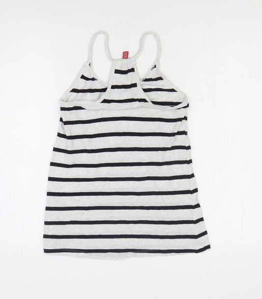 Womens UK Size 4 H&M Grey Basic Tank
