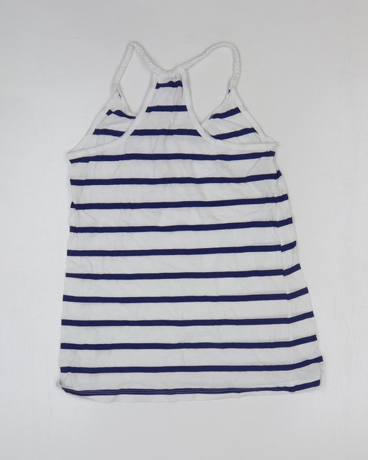 Womens UK Size 4 H&M White Basic Tank
