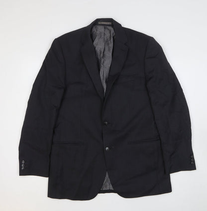 Mens UK Size 40 Preworn Regular Black Suit Jacket