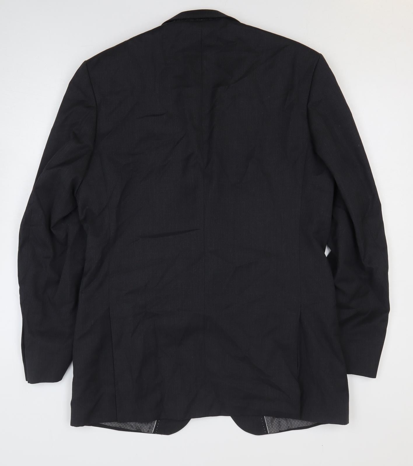 Mens UK Size 40 Preworn Regular Black Suit Jacket