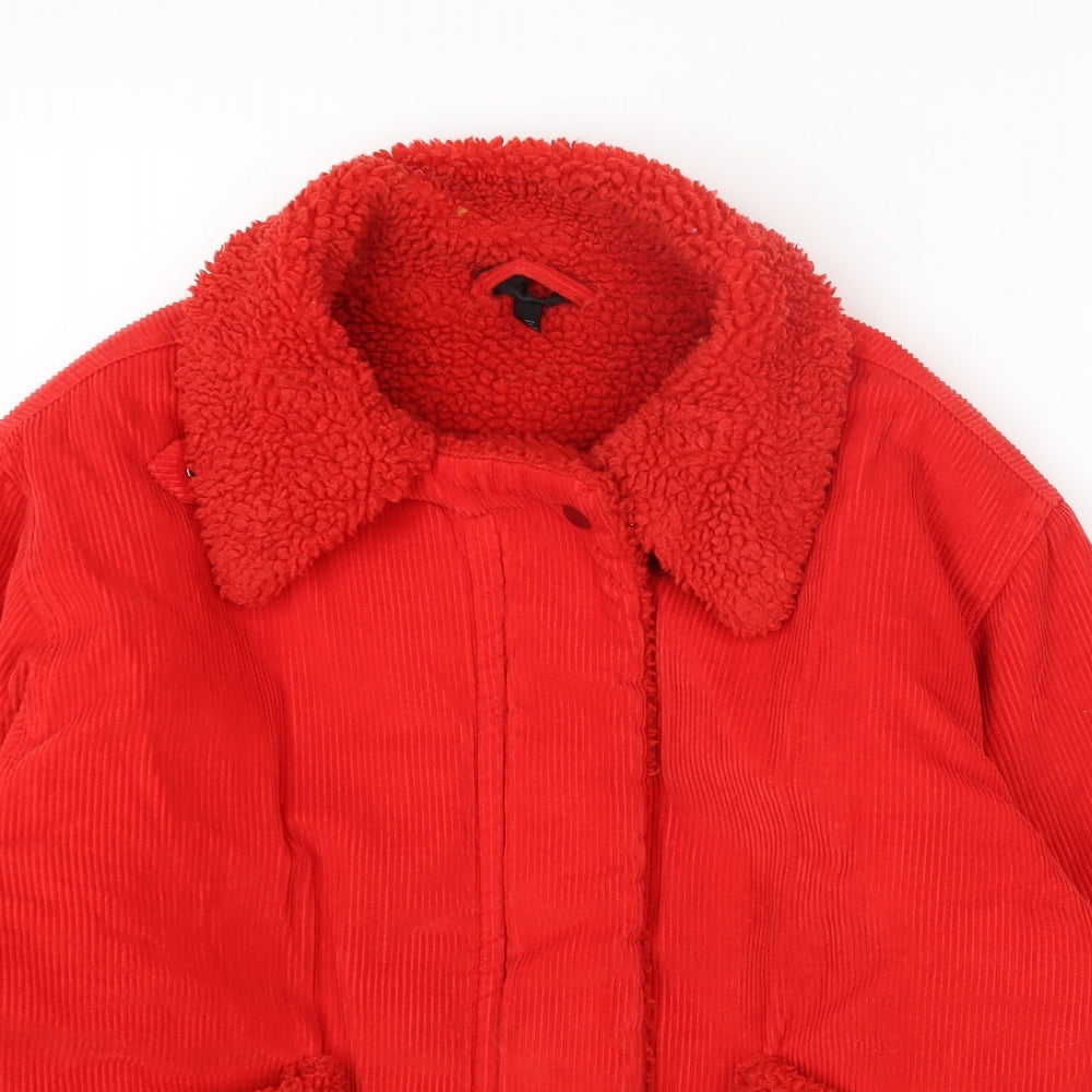 Womens UK Size 10 New Look Red Jacket