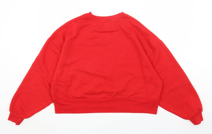 Primark Womens Red Polyester Pullover Sweatshirt Size XS Pullover - Mickey Mouse
