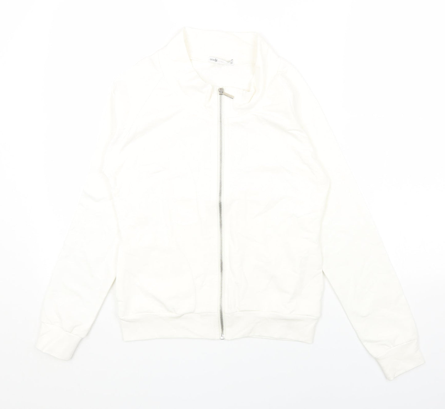 OODJI Womens White Jacket Size 6 Zip