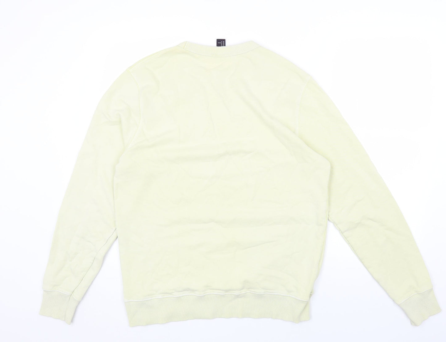 Mens UK Size M H&M Green Pullover Sweatshirt