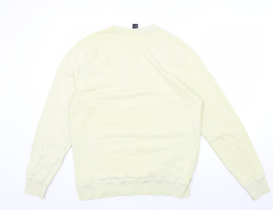Mens UK Size M H&M Green Pullover Sweatshirt