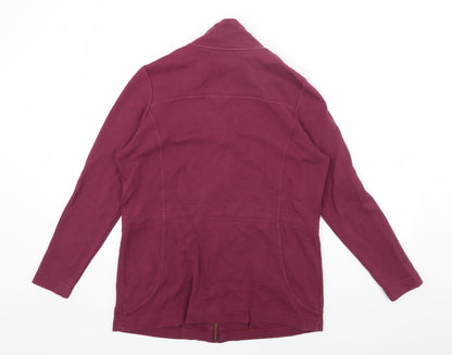 DASH Womens Purple Jacket Size 14 Zip