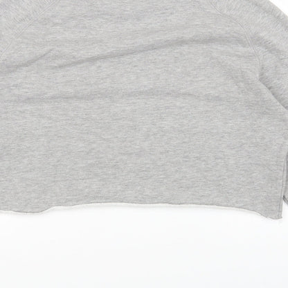 Union Womens Grey Cotton Pullover Sweatshirt Size S Pullover