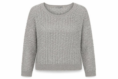 NEXT Womens Grey Scoop Neck Acrylic Pullover Jumper Size XL