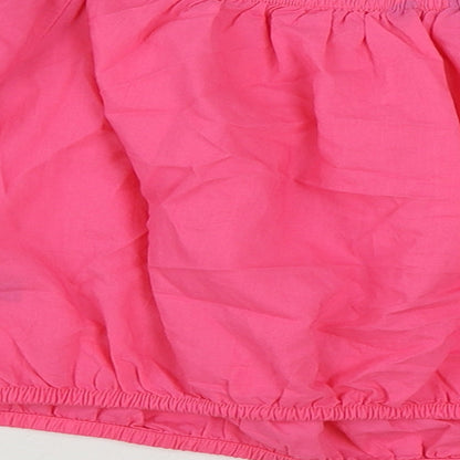 Womens UK Size 18 Marks and Spencer Pink Cropped Blouse