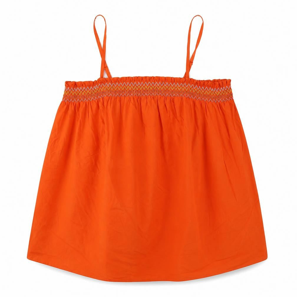 Womens UK Size 22 Marks and Spencer Orange Basic Tank