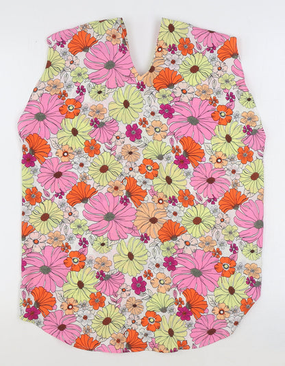 Womens UK Size 12 Marks and Spencer Multicoloured Basic Blouse