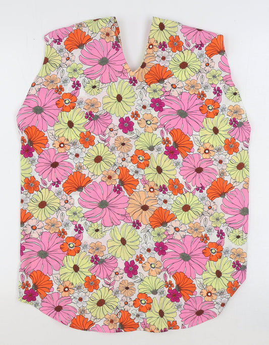 Womens UK Size 12 Marks and Spencer Multicoloured Basic Blouse