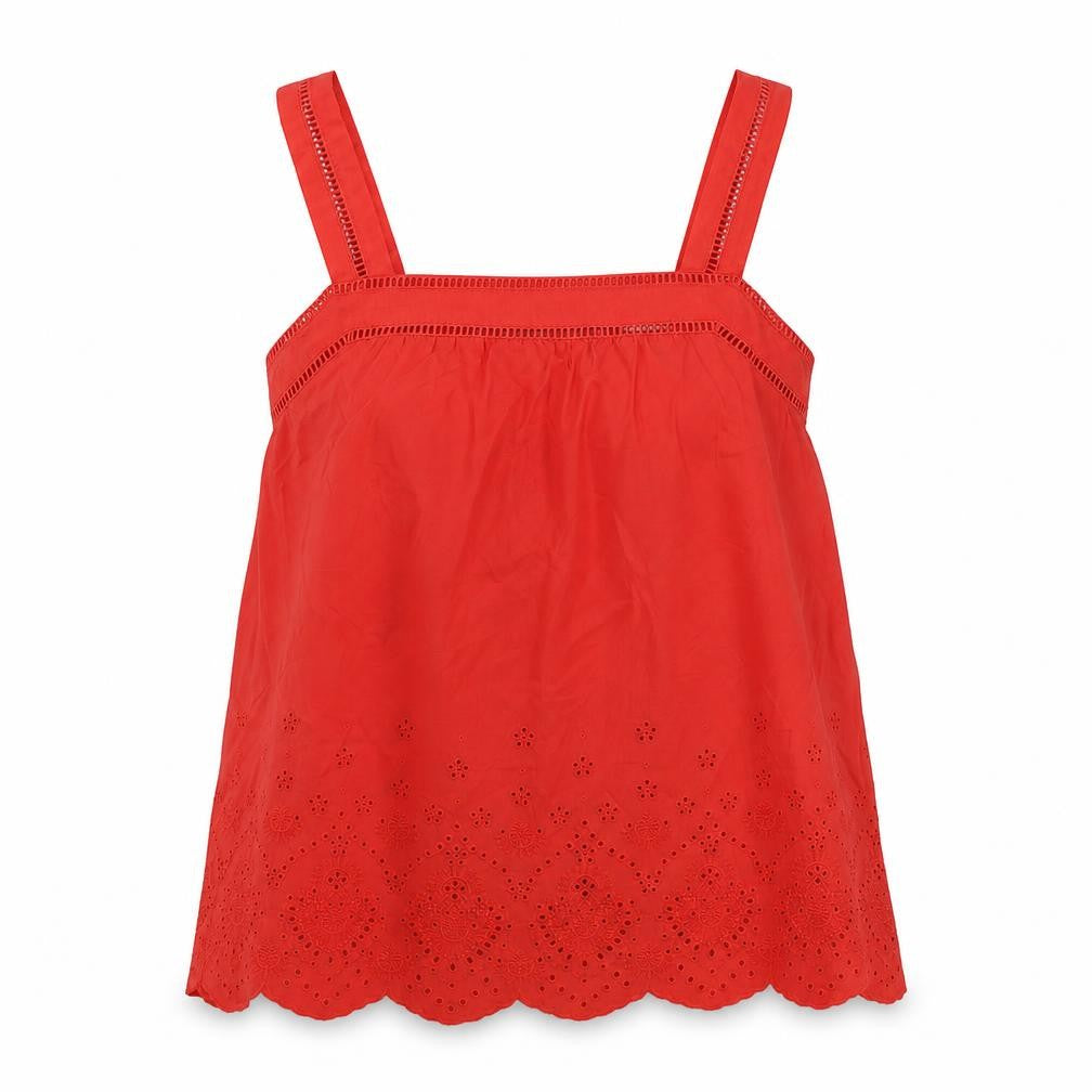 Womens UK Size 6 Marks and Spencer Red Basic Tank