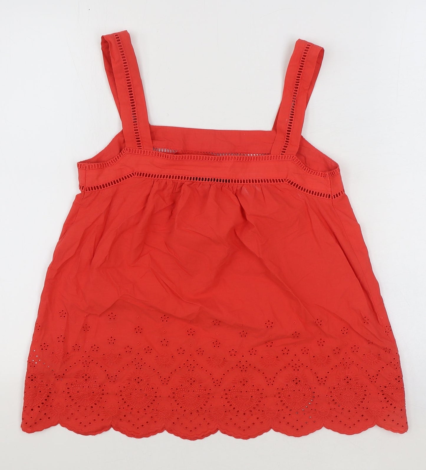 Womens UK Size 6 Marks and Spencer Red Basic Tank