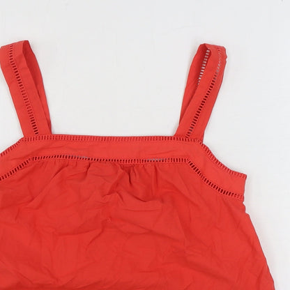 Womens UK Size 6 Marks and Spencer Red Basic Tank
