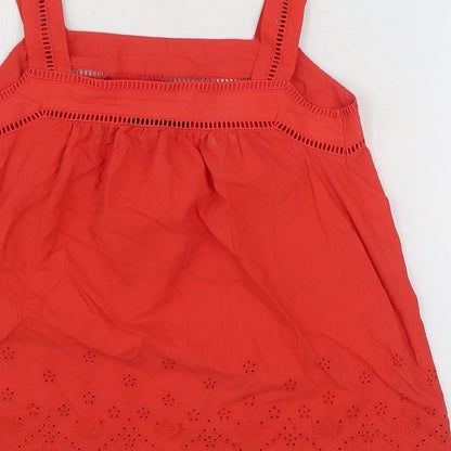 Womens UK Size 6 Marks and Spencer Red Basic Tank