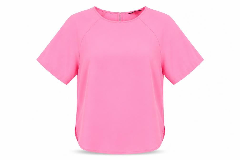 Womens UK Size 6 Marks and Spencer Pink Basic Blouse