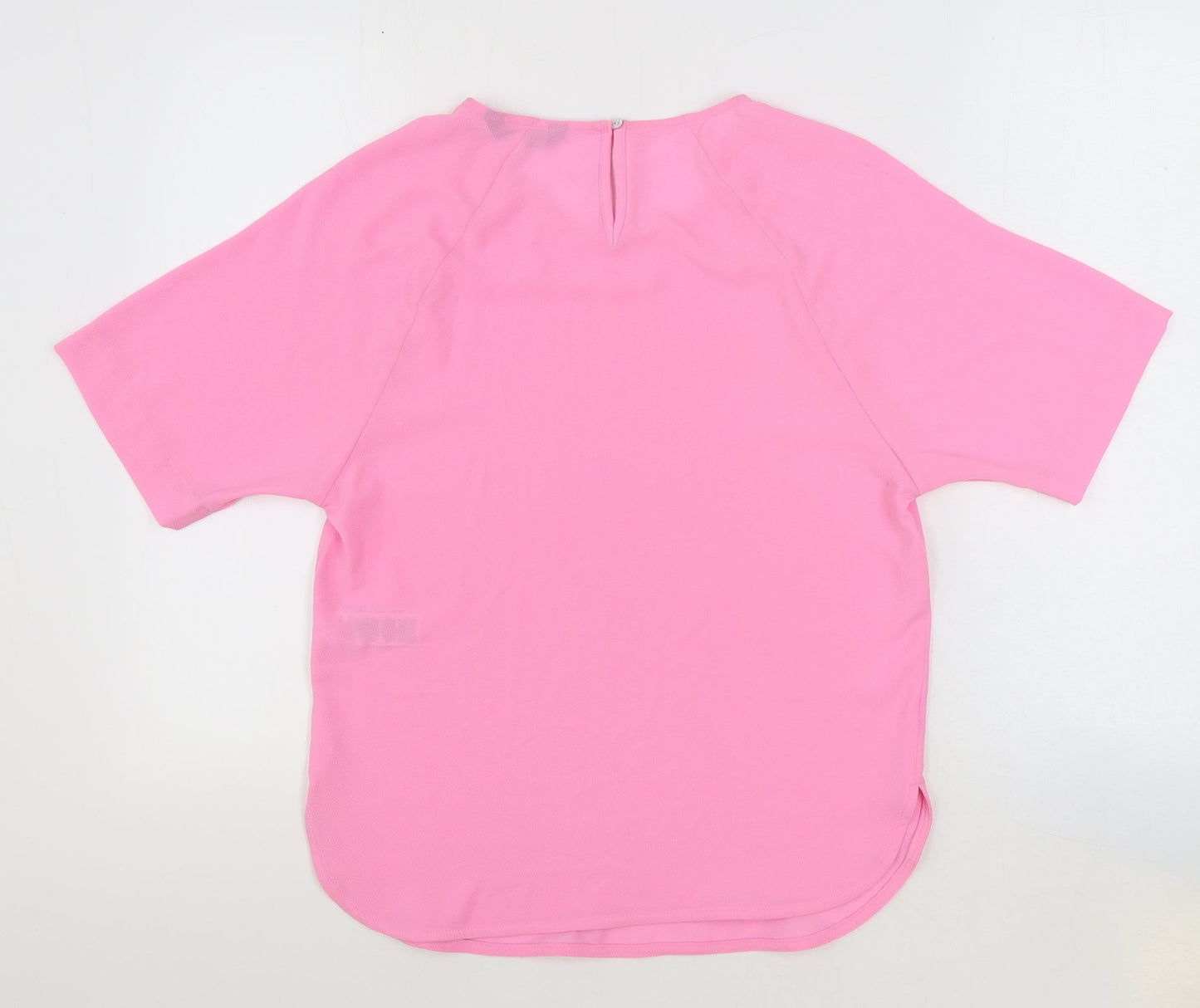 Womens UK Size 6 Marks and Spencer Pink Basic Blouse