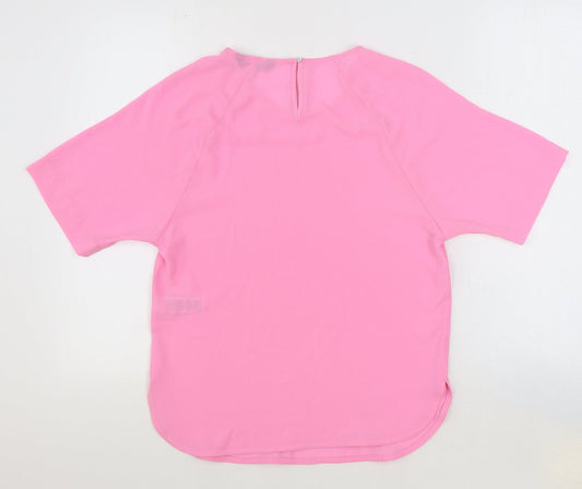 Womens UK Size 6 Marks and Spencer Pink Basic Blouse