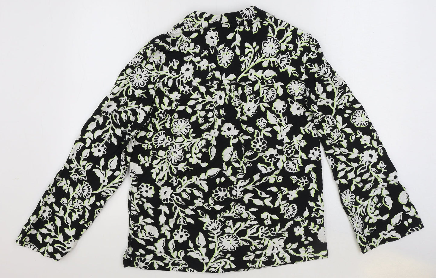 Womens UK Size 6 Marks and Spencer Black Basic Button-Up