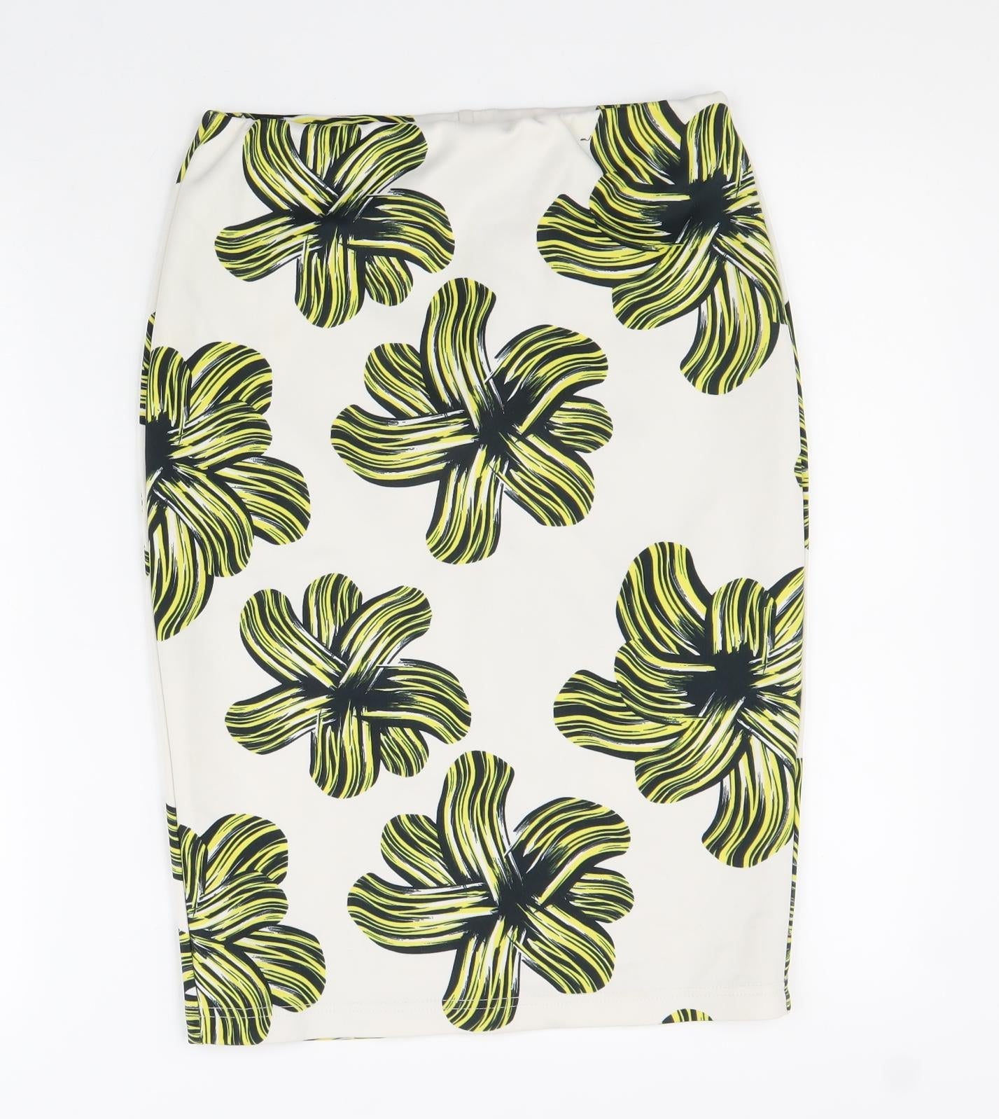 Atmosphere Womens Multicoloured Geometric Polyester Straight & Pencil Skirt Size 10