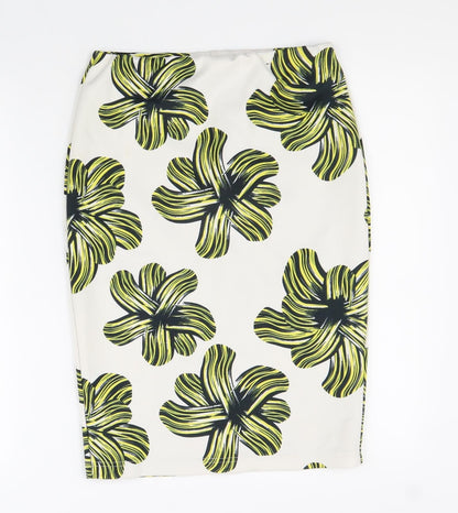 Atmosphere Womens Multicoloured Geometric Polyester Straight & Pencil Skirt Size 10