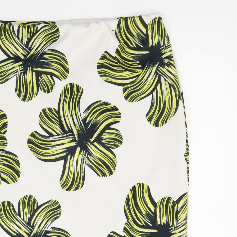 Atmosphere Womens Multicoloured Geometric Polyester Straight & Pencil Skirt Size 10