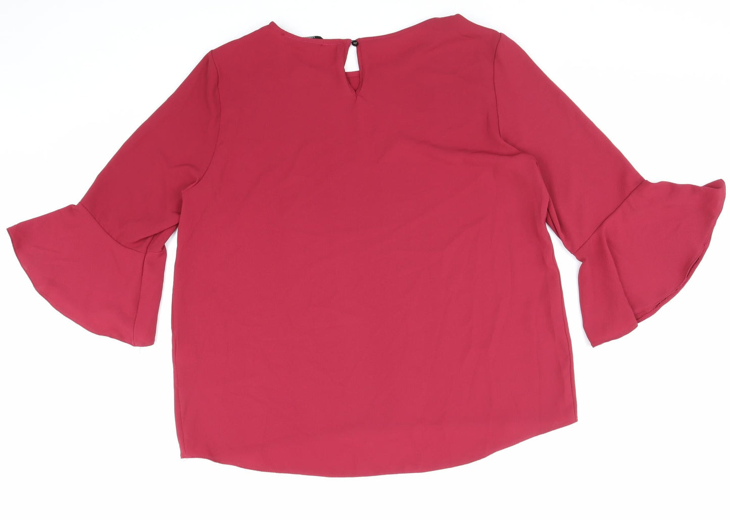 Womens UK Size 18 Marina Kaneva Red Basic Blouse