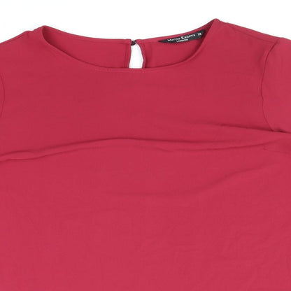 Womens UK Size 18 Marina Kaneva Red Basic Blouse