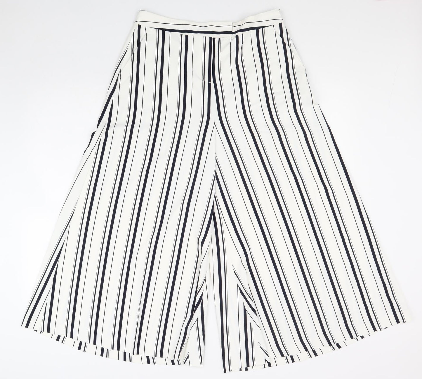 Womens UK Size 12 Marks and Spencer Regular Fit  White Trousers
