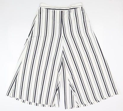 Womens UK Size 12 Marks and Spencer Regular Fit  White Trousers