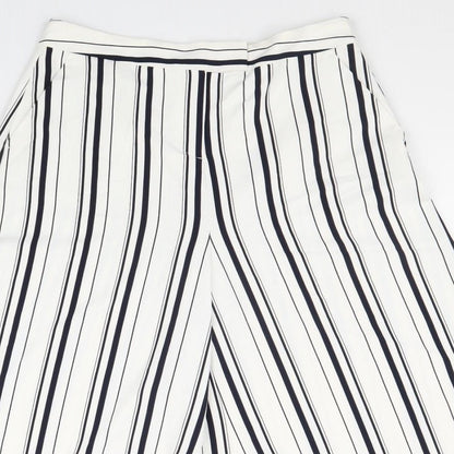 Womens UK Size 12 Marks and Spencer Regular Fit  White Trousers