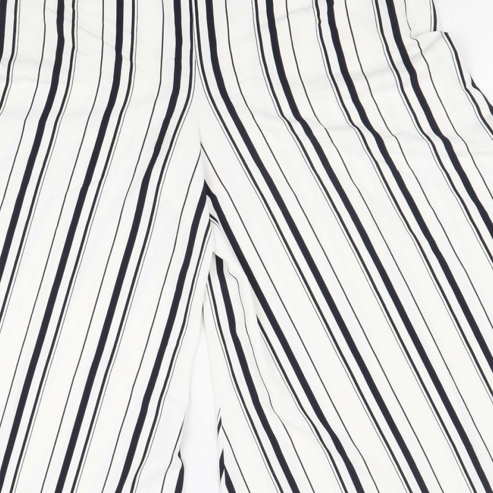 Womens UK Size 12 Marks and Spencer Regular Fit  White Trousers