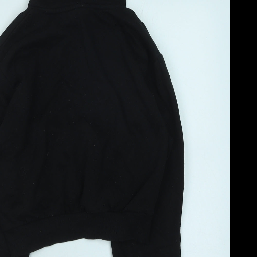 H&M Womens Black Cotton Pullover Hoodie Size XS Pullover - Angel Girl