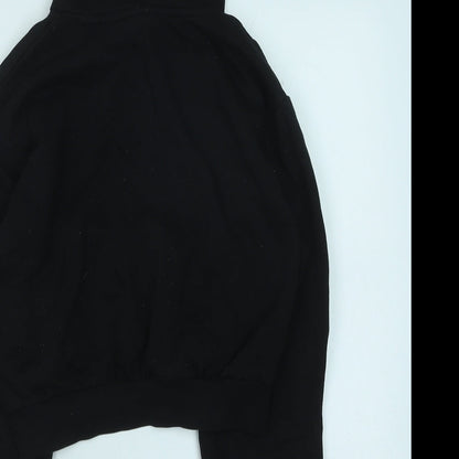 H&M Womens Black Cotton Pullover Hoodie Size XS Pullover - Angel Girl