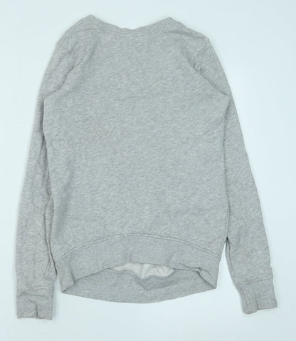 H&M Womens Grey Cotton Pullover Sweatshirt Size S Pullover - Heart