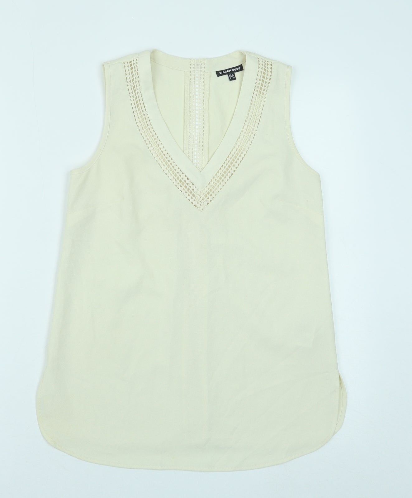 Womens UK Size 6 Warehouse Beige Basic Tank