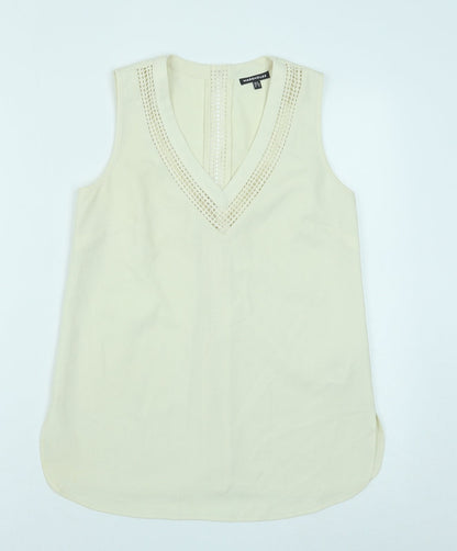 Womens UK Size 6 Warehouse Beige Basic Tank
