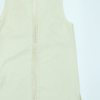 Womens UK Size 6 Warehouse Beige Basic Tank