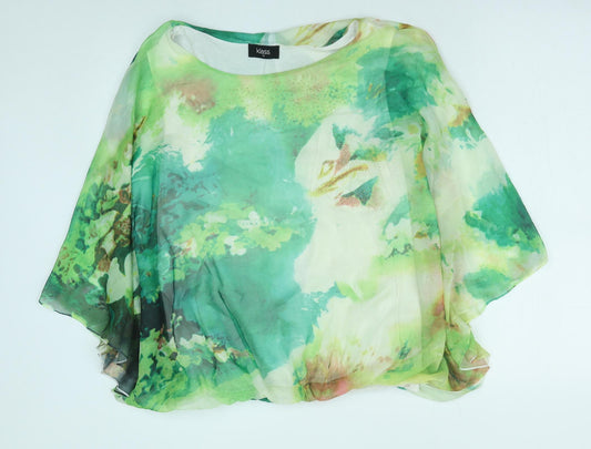 Womens UK Size M Klass Green Basic Blouse