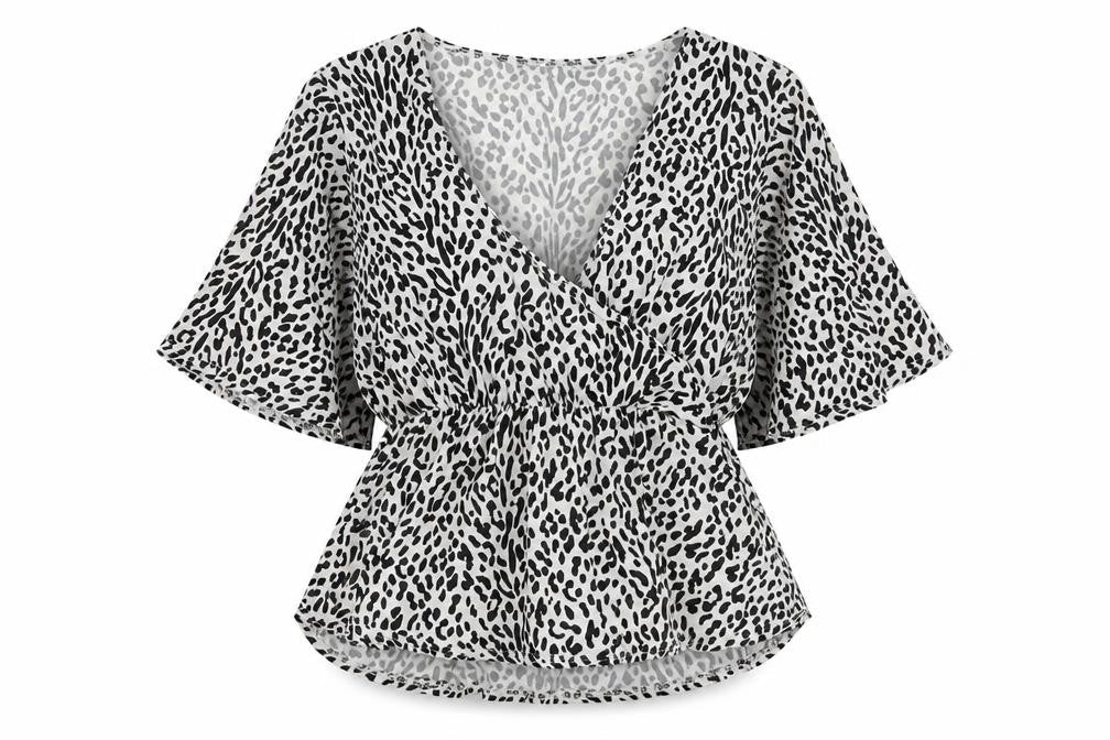 Womens UK Size 12 PRETTYLITTLETHING Black Basic Blouse