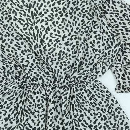 Womens UK Size 12 PRETTYLITTLETHING Black Basic Blouse